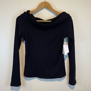 DIP‎ Woman's Size XL Black Chunky Cowl Neck Sweater NWT Dark Romantic Feminine